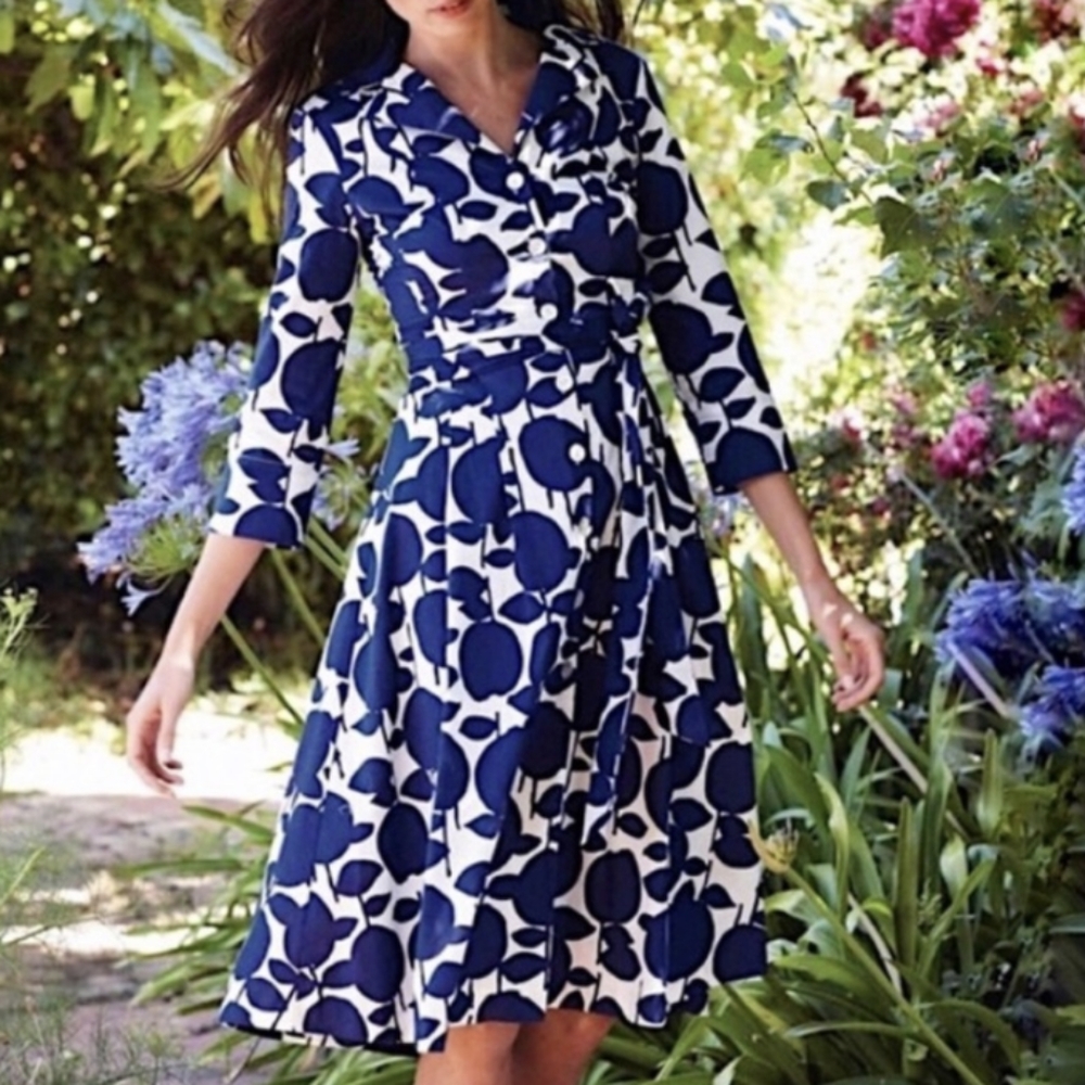 Boden Riviera button down dress 8L